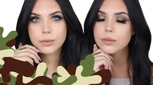 camouflage fall makeup tutorial was i