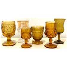 Vintage Amber Glassware Als