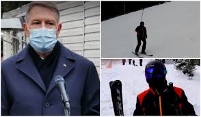 Klaus Iohannis a mers la schi, la doar o zi după tragedia de la Matei Balș. Foto