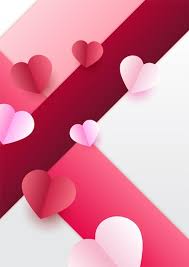 Valentines Day Background In Paper Style