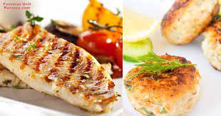easy grilled haddock fish cakes on a