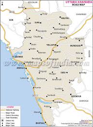 Map of karnataka with state capital, district head quarters, taluk head quarters, boundaries, national highways it has all travel destinations, districts, cities, towns, road routes of places in karnataka. Uttar Kannad Road Map