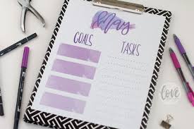 Monthly Goal Tracker Planner Page Free Printable For The