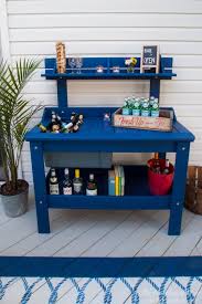 A Diy Outdoor Bar Cart From A Garden