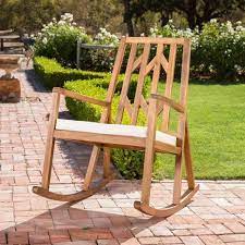 Nuna Wood Outdoor Rocking Chair