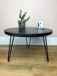 Round Coffee Table In Black With