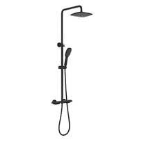 For a contemporary look, choose matte black shower fixtures for your bathroom including shower heads, bases and screens in a chic matte black finish. Selected Black Shower System For Bathroom With 3 Cross Handleshower Faucet 10 Inch Round Rainfall Shower Handheld Spray Wall Mount Shower Wayfair