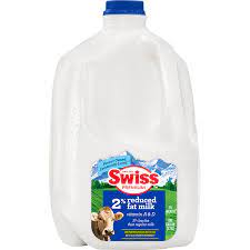 2 reduced fat milk plastic gallon