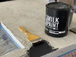 Painting Concrete With Real Milk Paint
