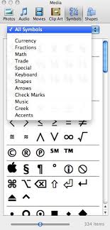 how to apple keyboard symbols in excel