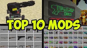 top 10 minecraft mods 1 20 1 guns