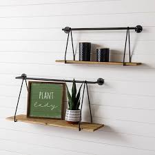 Modern Farmhouse Hanging Wall Shelves