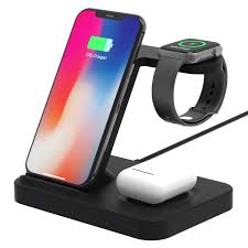 Apple watch iphone charger holder docking station apple charging station iphone charger apple watch series phone accessories iphone 11. 15w Wireless Charging Stand For Phone Apple Watch Airpods Pro