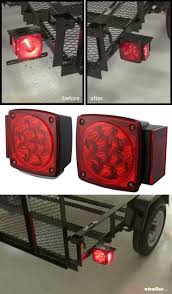 Miro Flex Led Combination Trailer Tail Lights Submersible 38 Diodes Driver And Passenger Side Trailer Trailer Accessories Utility Trailer