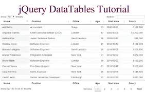 learn jquery datatables in 2 minutes