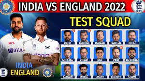 India vs England Test Series 2022 ...