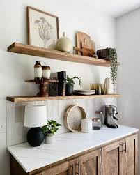 30 elegant kitchen shelf décor ideas