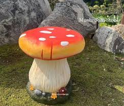 Handmade Mushroom Stool Natural Stool