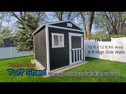 tuff shed storage shed installation and