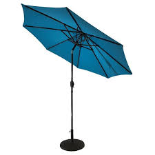 Round Patio Umbrella In Teal 841004