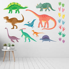 Colourful Dinosaur Wall Sticker