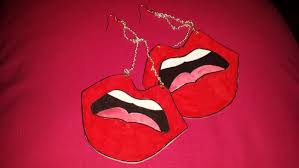 lips are moving inspired earrings an