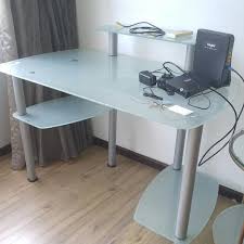 Free Tempered Glass Computer Table