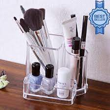 clear acrylic desk cosmetic organiser