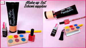 diy makeup supplies with paper