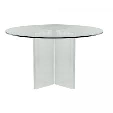 Lucent Glass Acrylic Round Dining Table