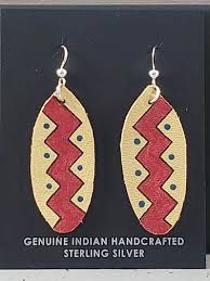 native american cherokee made earrings