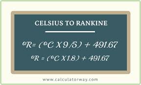 Celsius To Rankine Conversion Convert