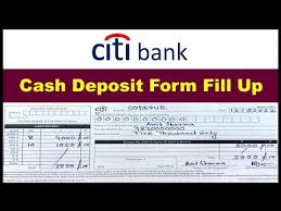 how to fill up citi bank cash deposit