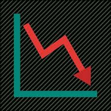 Arrow Business Chart Decline Down Graph Line Icon