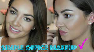 simple office work makeup tutorial