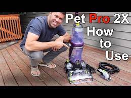 how to use bissell proheat 2x