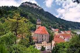 Scenic View Of Koenigstein Town And
