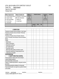 competency checklist fill out sign