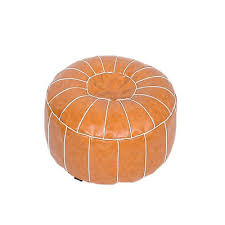 Mua Bohemian Leather Pouf Cover 21inch