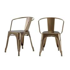 stylewell bronze metal dining chair