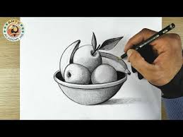 still life drawing with pencil