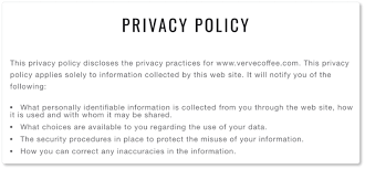 writing your ecommerce privacy policy