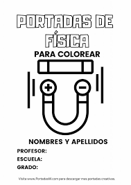 ᐅ portadas de física para colorear