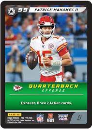 Search football card values from publishers panini, topps personalized portfolio page. 2020 Panini Nfl Five Trading Card Game Checklist Set Details Boxes