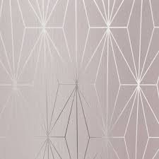 kayla metallic geometric wallpaper
