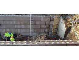 Reinforced Concrete Block Retaining Wall