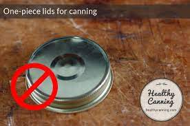 one piece lids for home canning