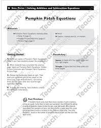 Pumpkin Patch Equations Solve Draw