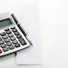 Calculator With Pen And Shopping List Stock Photo Naypong 27719459