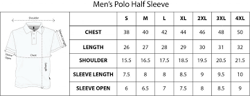 size chart for men tshirt factory